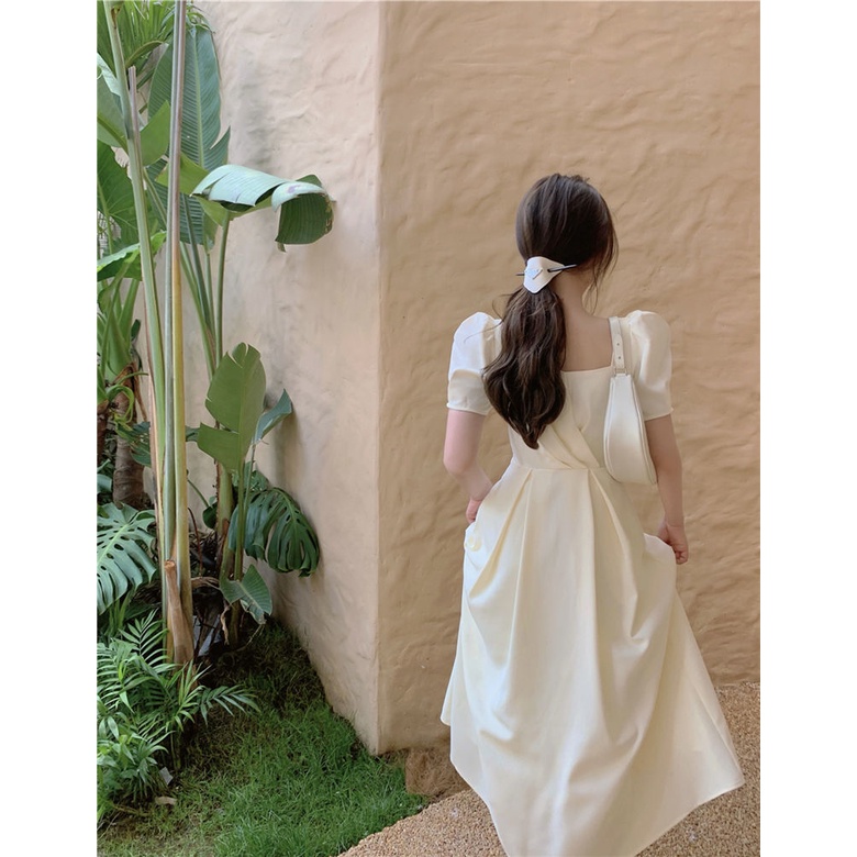 Đầm Dài Tay Phồng Phong Cách Pháp Thời Trang Mùa Hè Hàng Mới 2022 Dành Cho Nữ