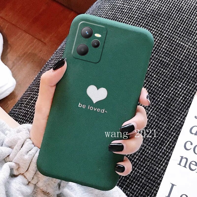 Ốp điện thoại mềm hình trái tim bảo vệ toàn diện dành cho Realme C35 / 9 Pro + / 9Pro