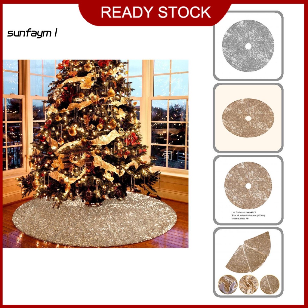 Tấm thảm lót cây thông noel cỡ 122cm trang trí dịp giáng sinh