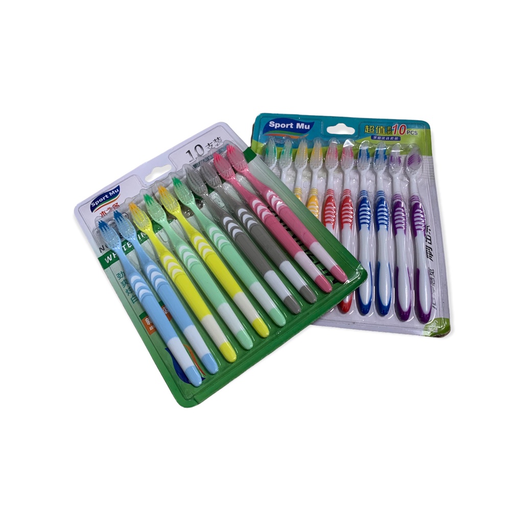 Bàn Chải Đánh Răng Chuyên Dụng Cho Người Lớn- vỉ 10 cái
