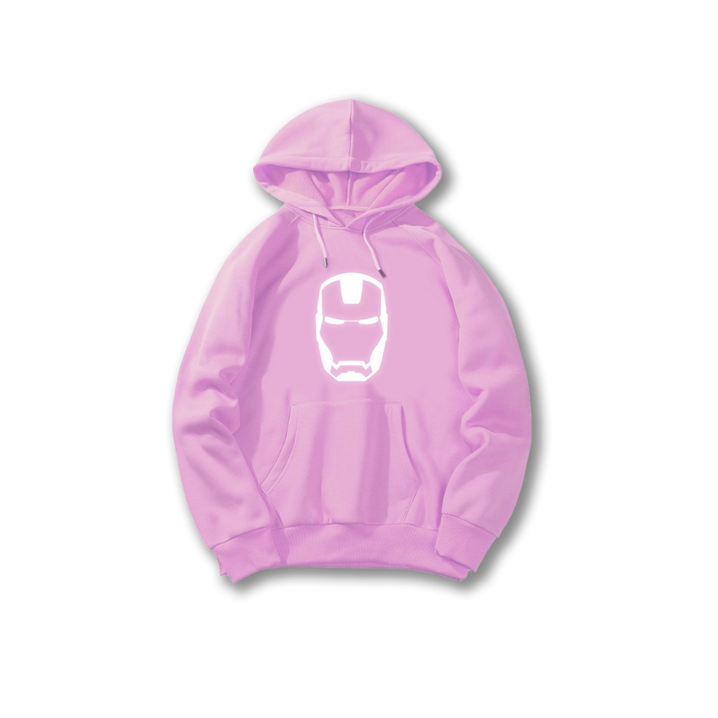 Áo Hoodie phản quang ♥ FREESHIP ♥ ÁO KHOÁC NỈ HOODIE - PHẢN QUANG IRON MAN FREESIZE nam nữ - KN31 | BigBuy360 - bigbuy360.vn