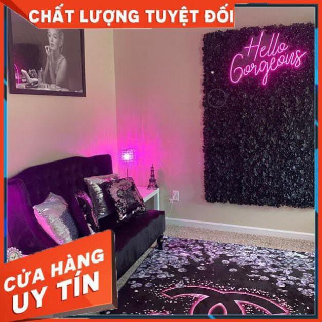 Đèn Decor [ HÀNG XUẤT KHẨU ] Đèn trang trí Led neon sign | HELLO GORGEOUS  | Sử dụng điện 12V