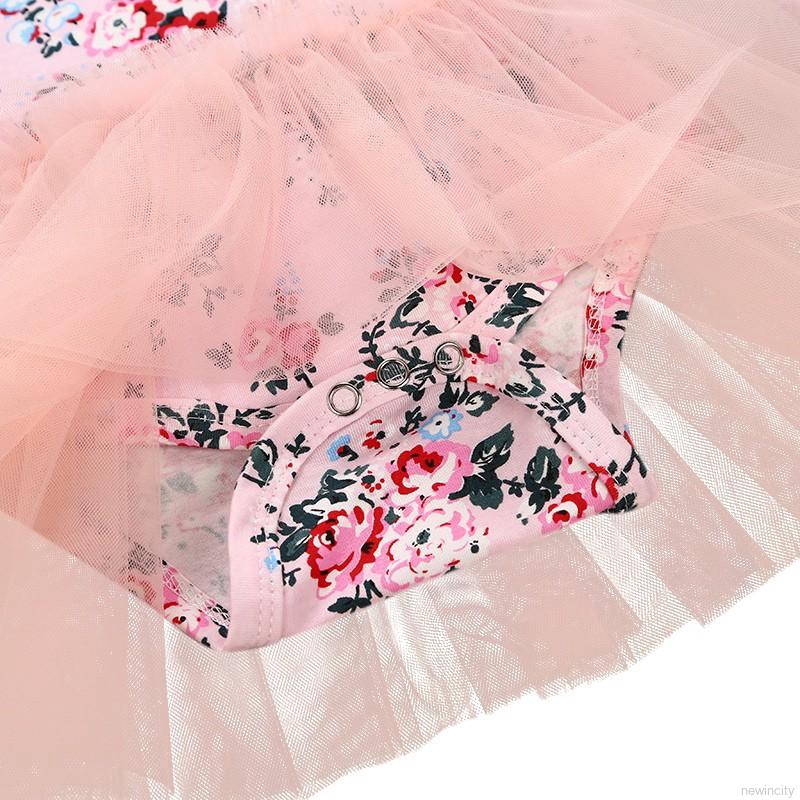 Áo liền quần họa tiết hoa dài tay thời trang dành cho bé gái