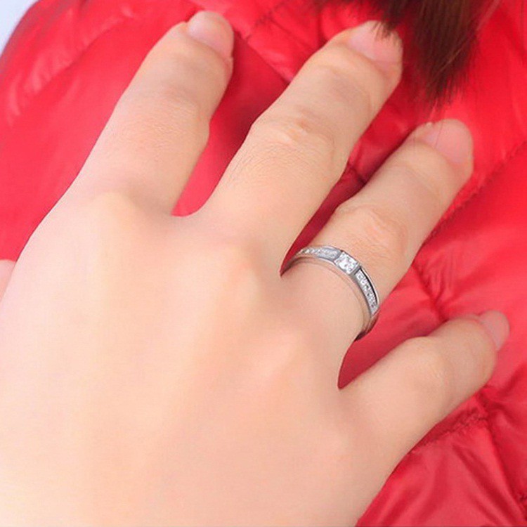 Nhẫn đôi nam nữ cực đẹp, bạc ý S925 giá rẻ - NC15