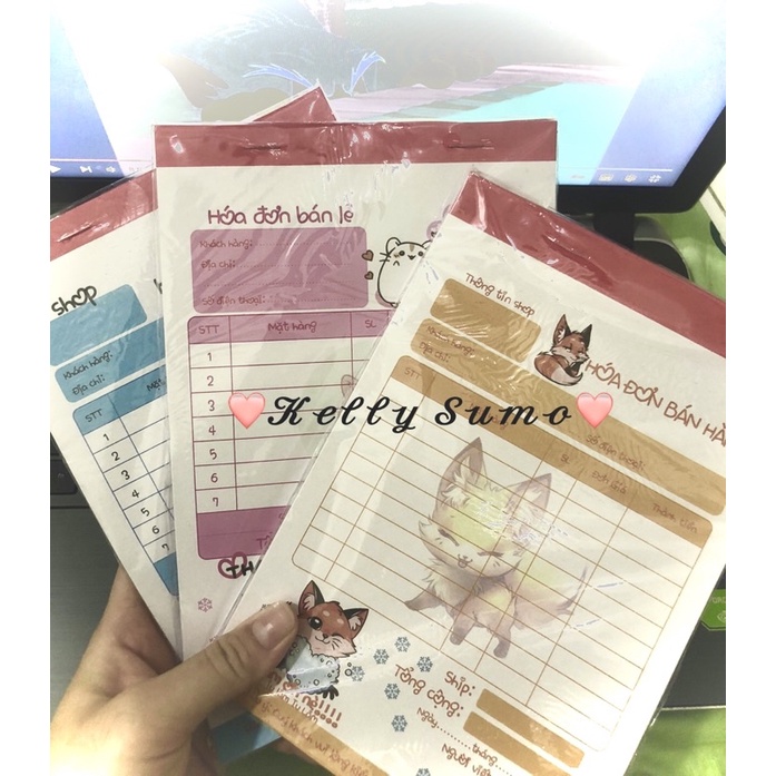 Hoá Đơn Bán Hàng 1 Liên -2  Liên Siêu Cute