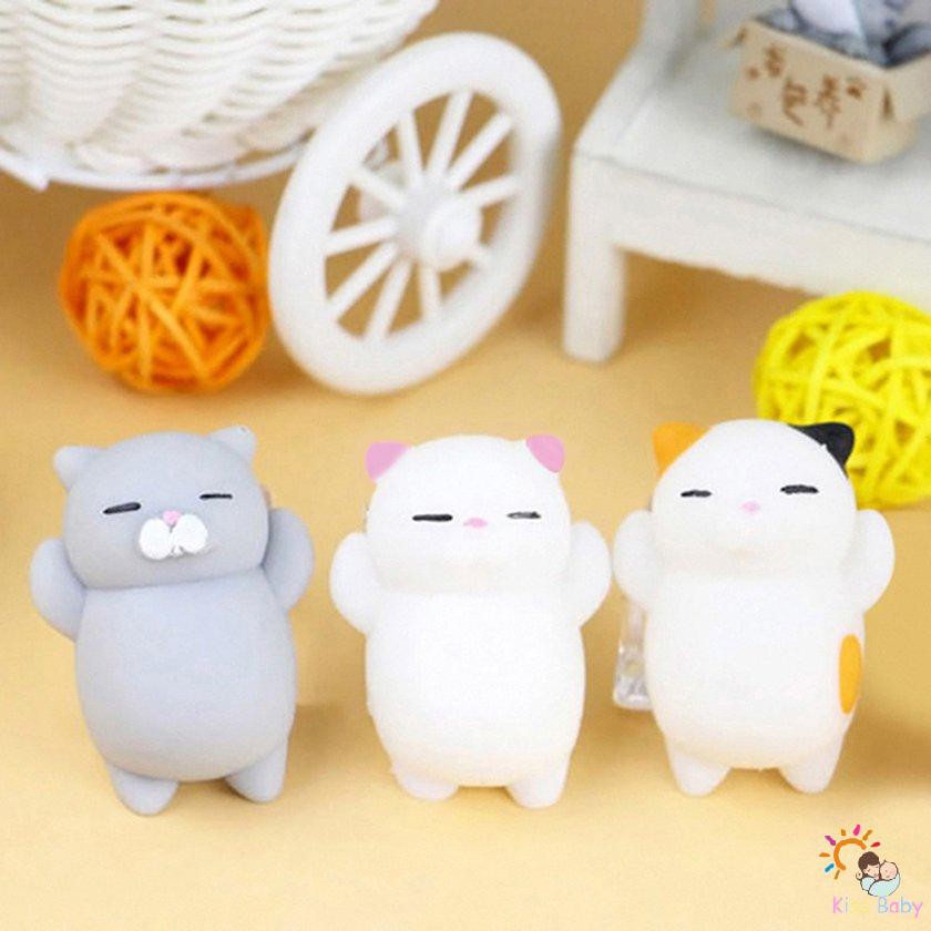 Đồ chơi bóp mềm hình chú mèo dễ thương giảm căng thẳng hiệu quả