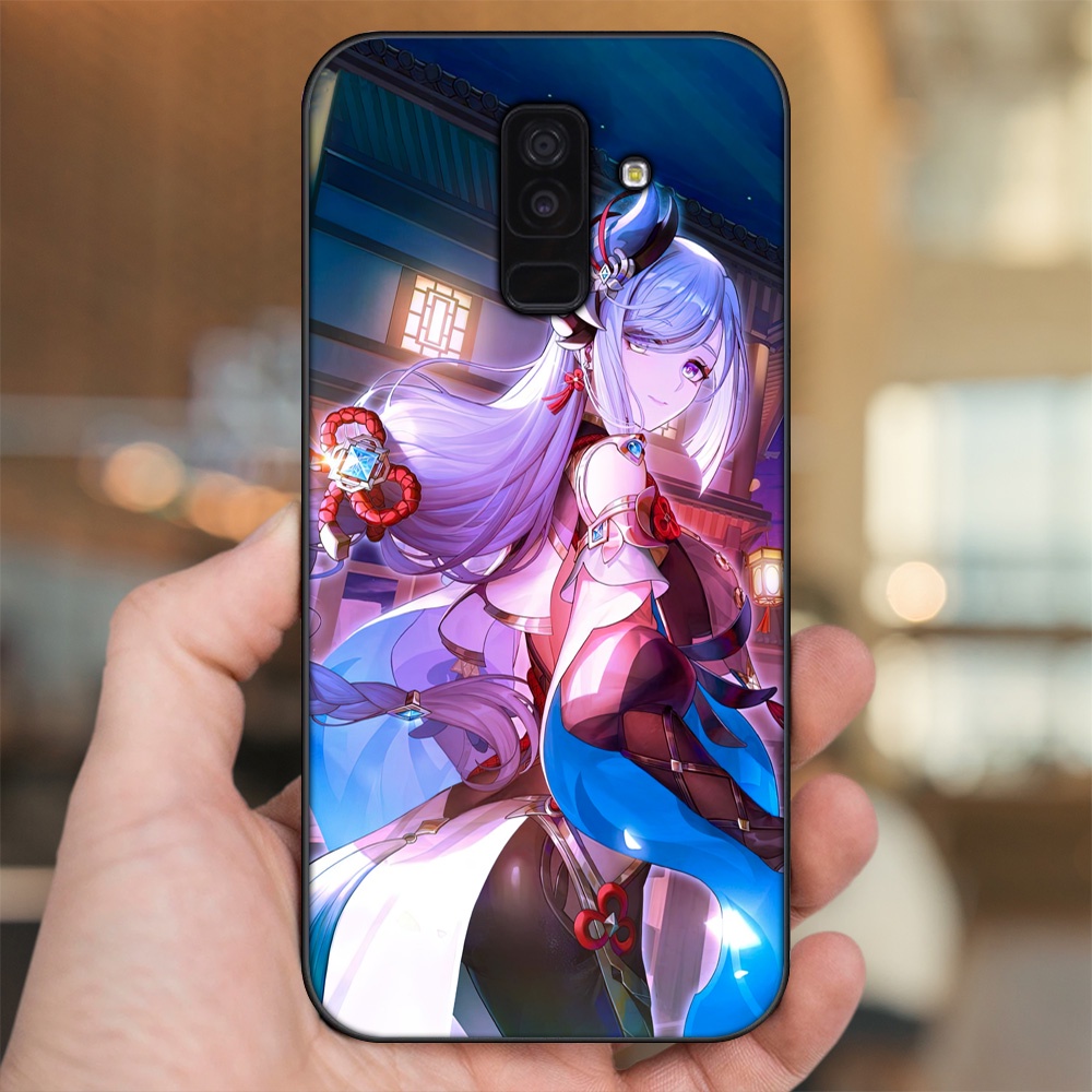 Ốp lưng Samsung A6 Plus viền đen in hình Shenhe Genshin Impact