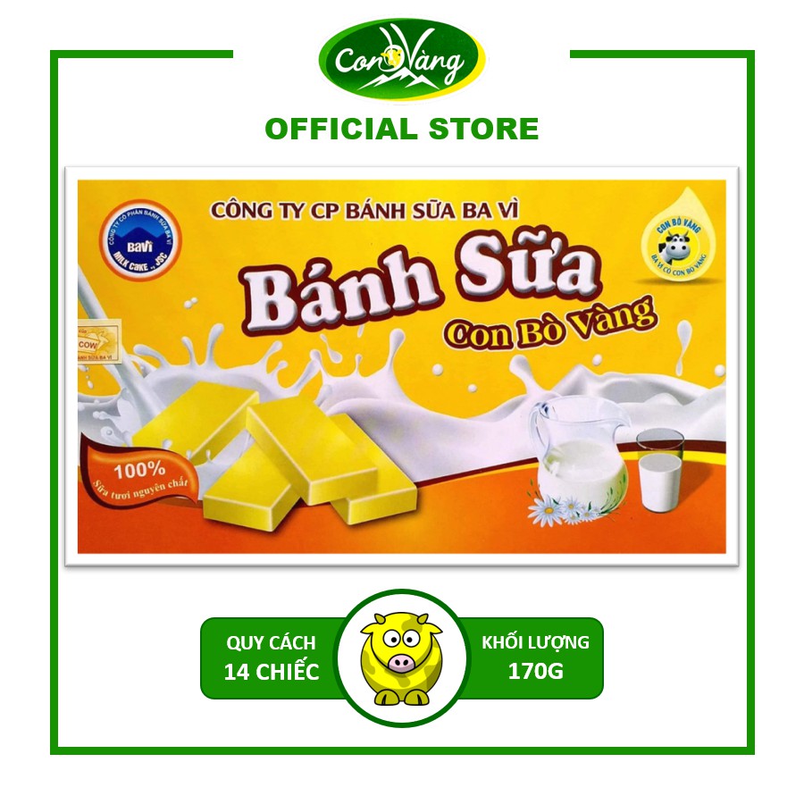 Bánh Sữa Ba Vì Con Bò Vàng 170g