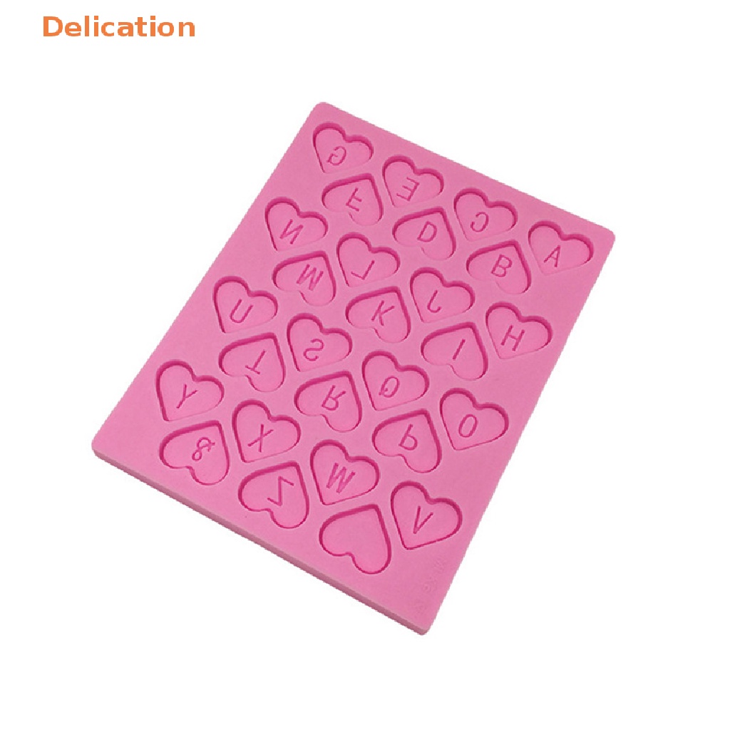 Khuôn Silicone Làm Bánh Hình Trái Tim Và Chữ 3D DIY