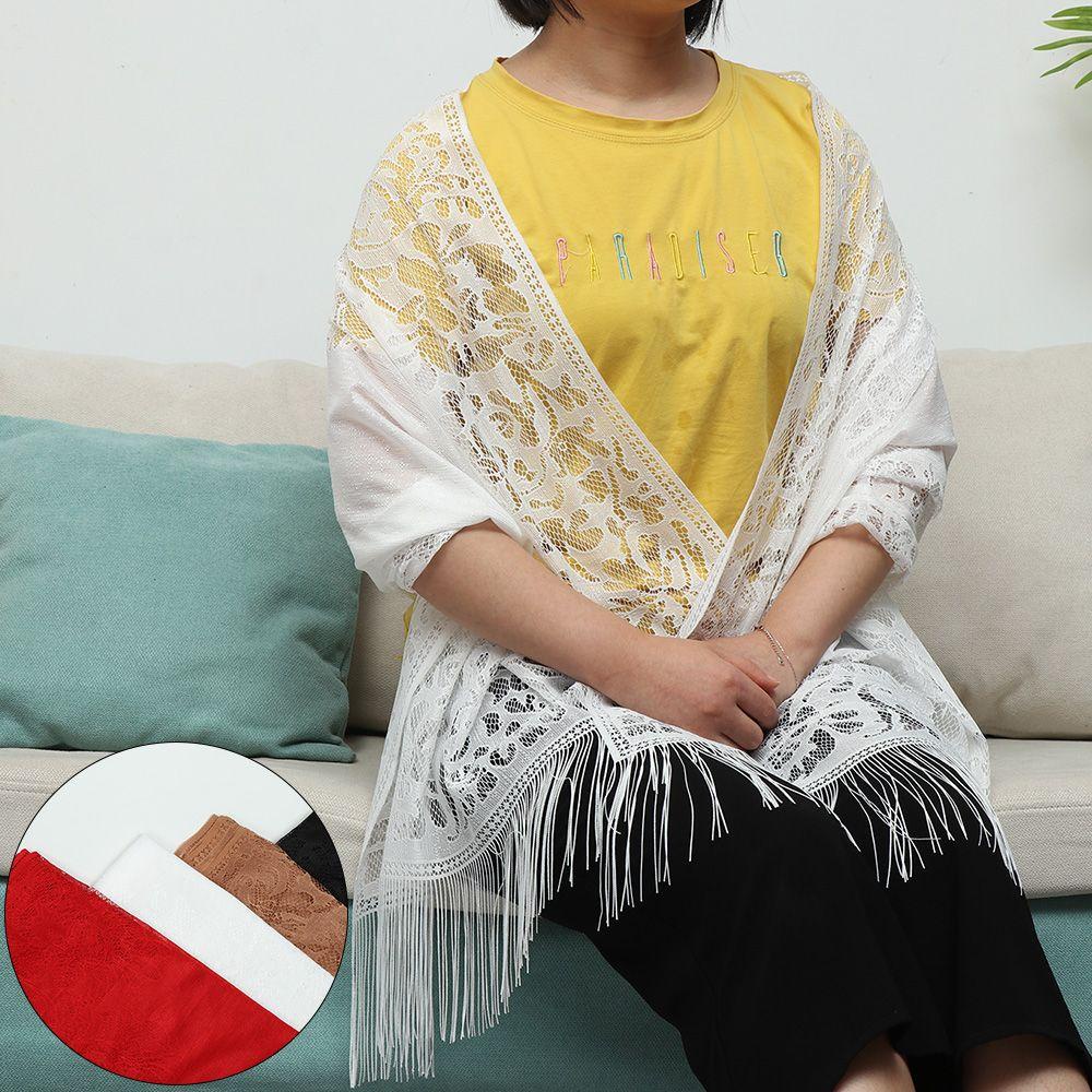 Khăn Choàng Ren Hoa Trang Nhã Cho Nữ