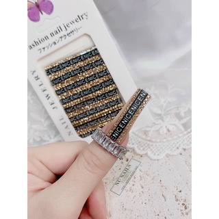 Sét dây chữ viền đá trang trí móng nail
