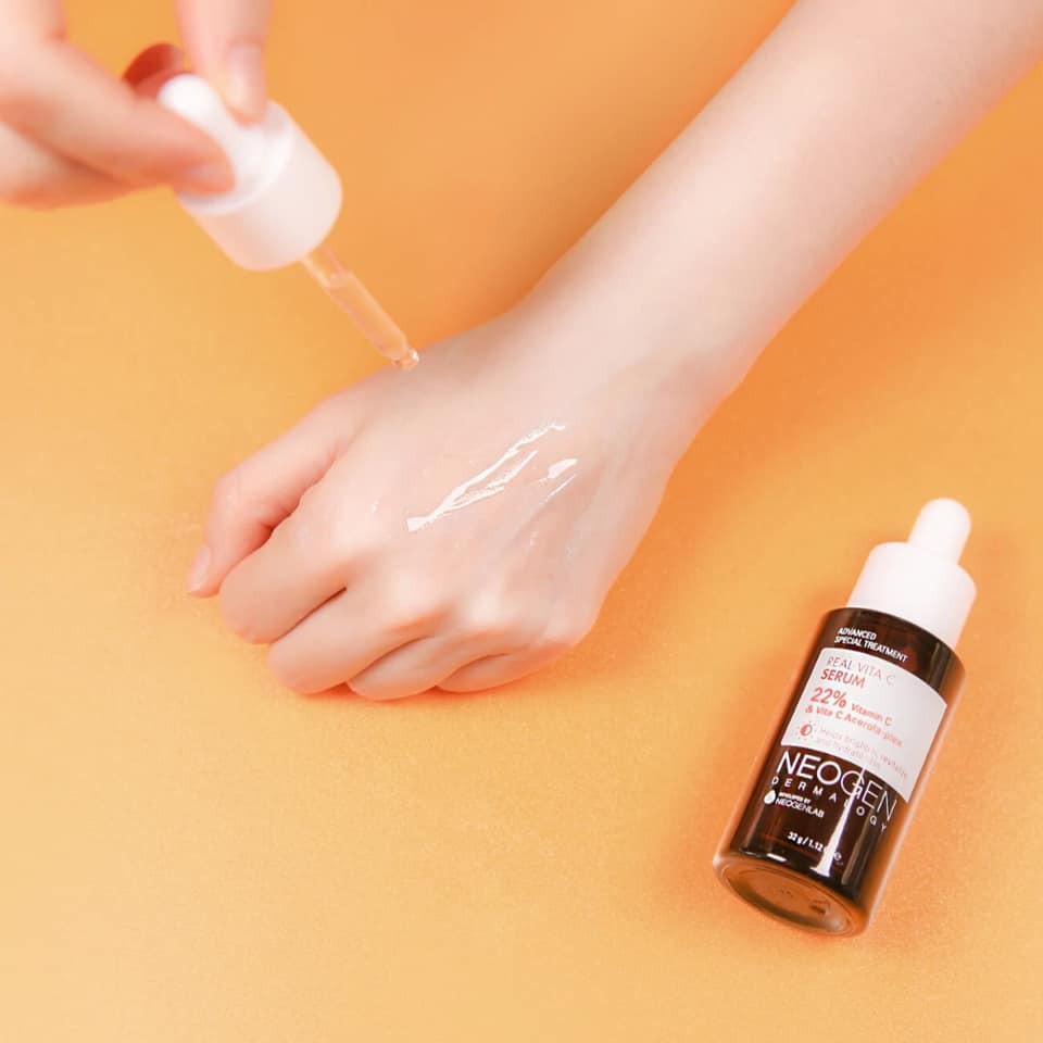 Serum Neogen Hàn Quốc 22% vitamin c, 5% niacinamide dưỡng trắng, mờ thâm dành cho da dầu mụn 32g NPP Shoptido
