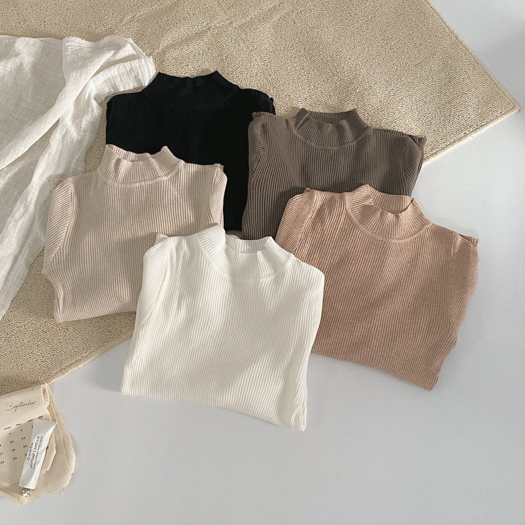 Áo len tăm cổ 3cm dáng body A1966 SUSTORE