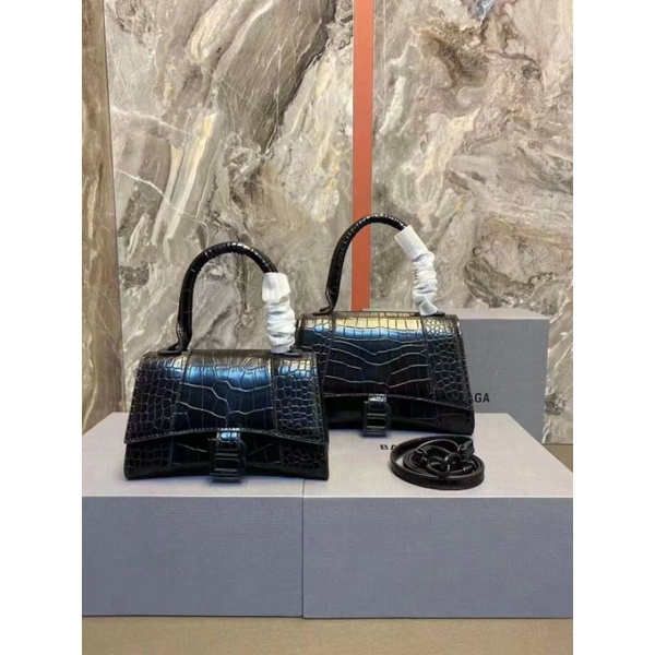 Túi Balen tag B da rắn size 19 và 23