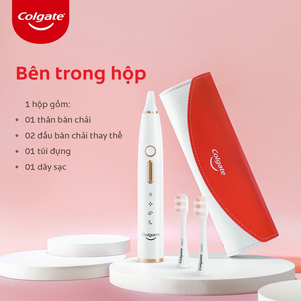 Bàn chải điện Colgate trắng sáng với 33 chế độ chăm sóc + Quà tặng 1.1tr