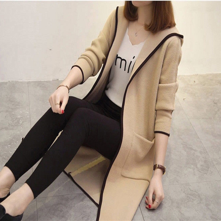 Áo Hoodie Tay Dài Thời Trang Cá Tính Trẻ Trung 206824 Áo Khoác Hoodie Dáng Rộng Màu Trơn Phong Cách Hàn Quốc