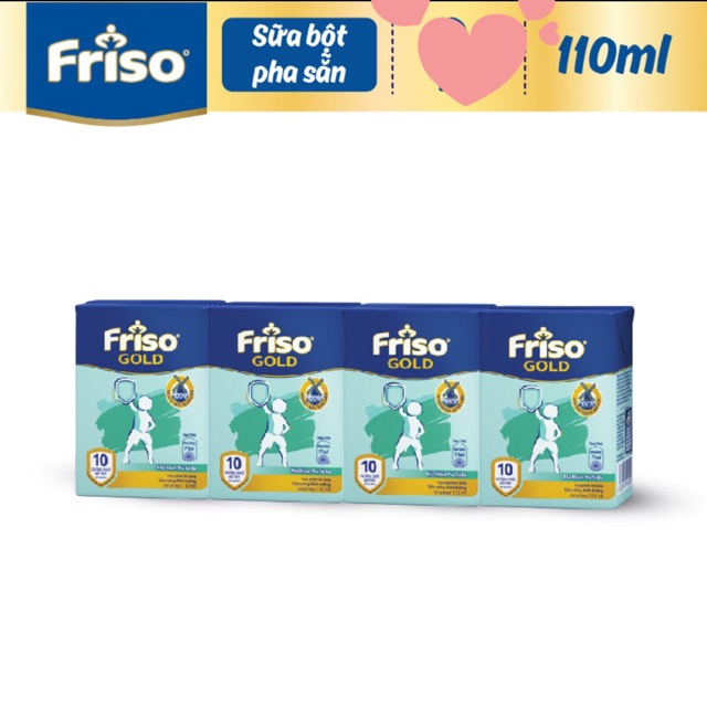 (HCM) Sữa Bột Pha Sẵn Friso Gold lốc 110ml