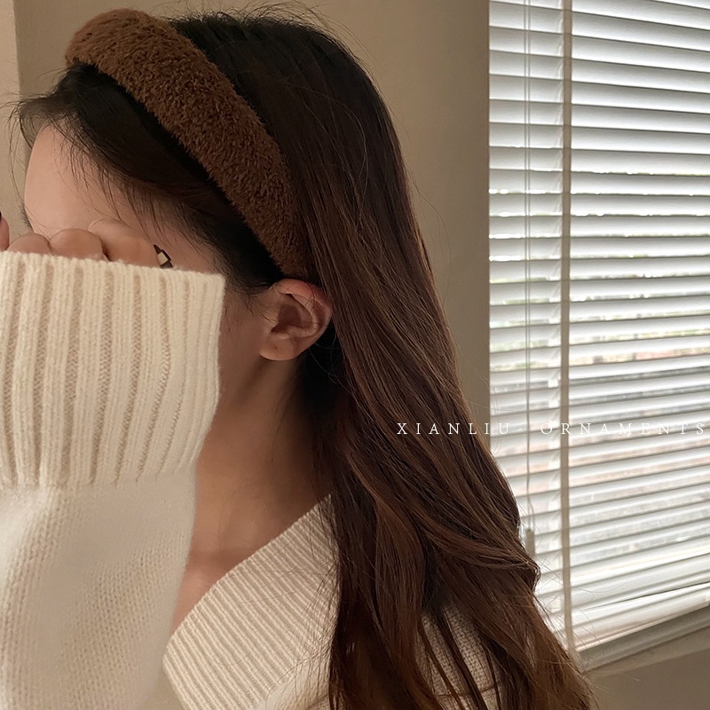 Băng Đô Vải Lông Thời Trang Hàn Quốc Dành Cho Nữ