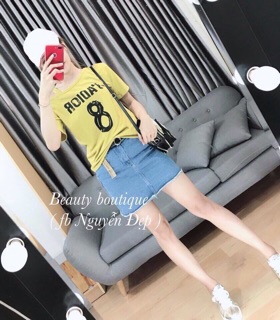 Áo thun lệch vai 
