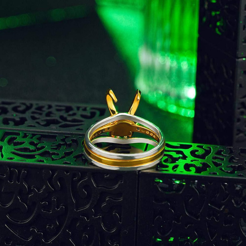 [Hàng mới về] Nhẫn đeo tay 3 trong 1 bằng hợp kim hình nón bảo hiểm flgo Thor Loki
