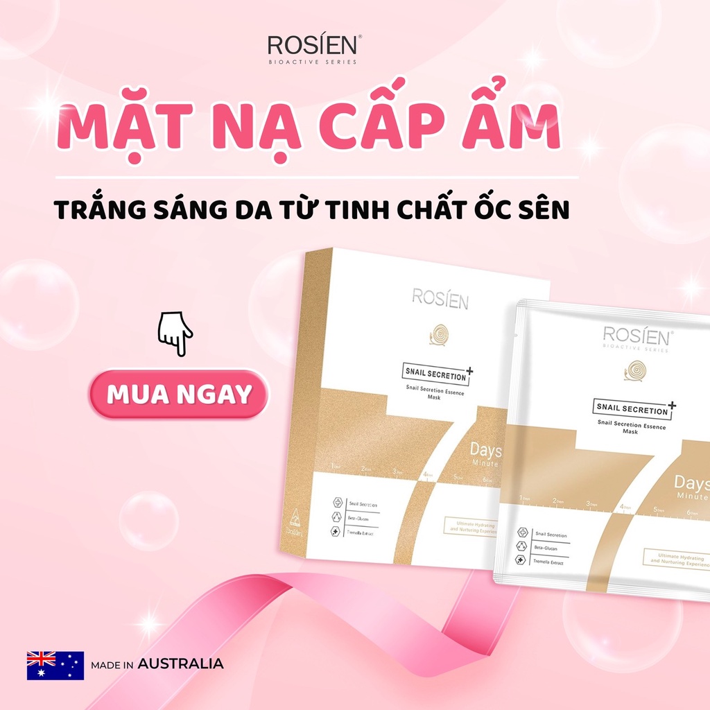 Mặt Nạ Chống Lão Hóa Ốc Sên - Rosien Snail Secretion Essence Mask