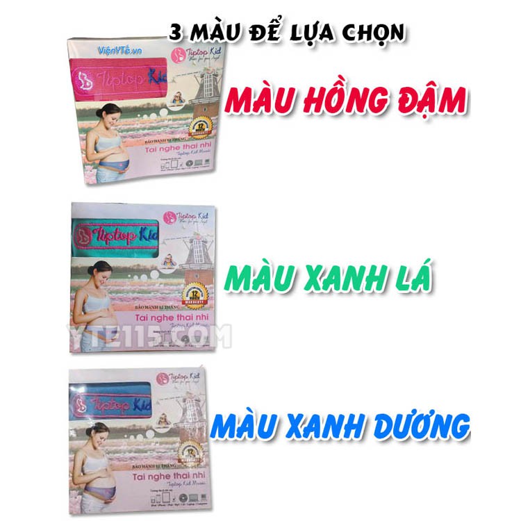 TAI NGHE BÀ BẦU TIPTOP KID MUSIC  - TẶNG DÂY NỐI DÀI VÒNG BỤNG - YTE115.COM ĐẠI LÝ CHÍNH THỨC TIP TOP KID