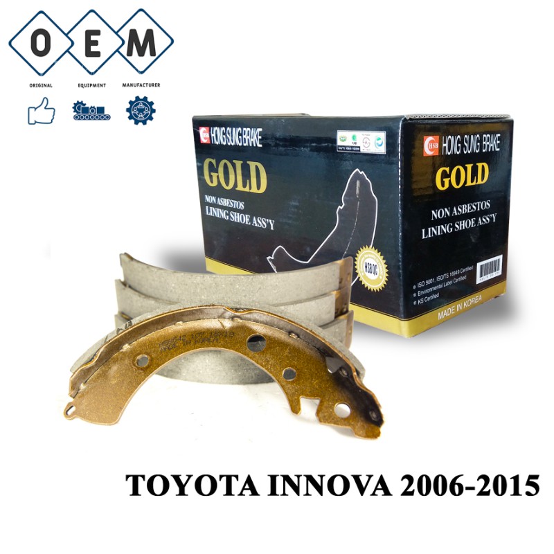 Bố thắng Guốc phanh sau TOYOTA INNOVA 2006-2015