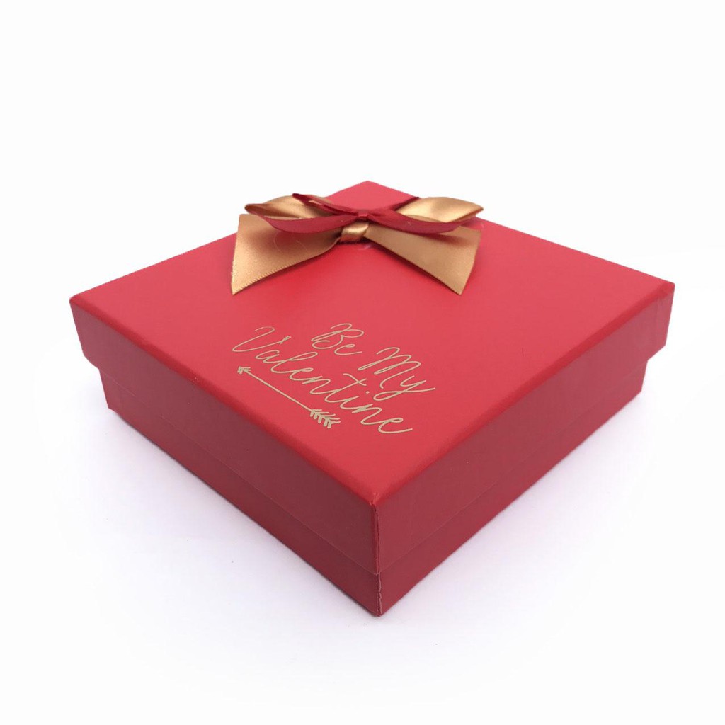 Hộp quà tặng đựng chocolate ngày Valentine kích thước 12x12x4cm