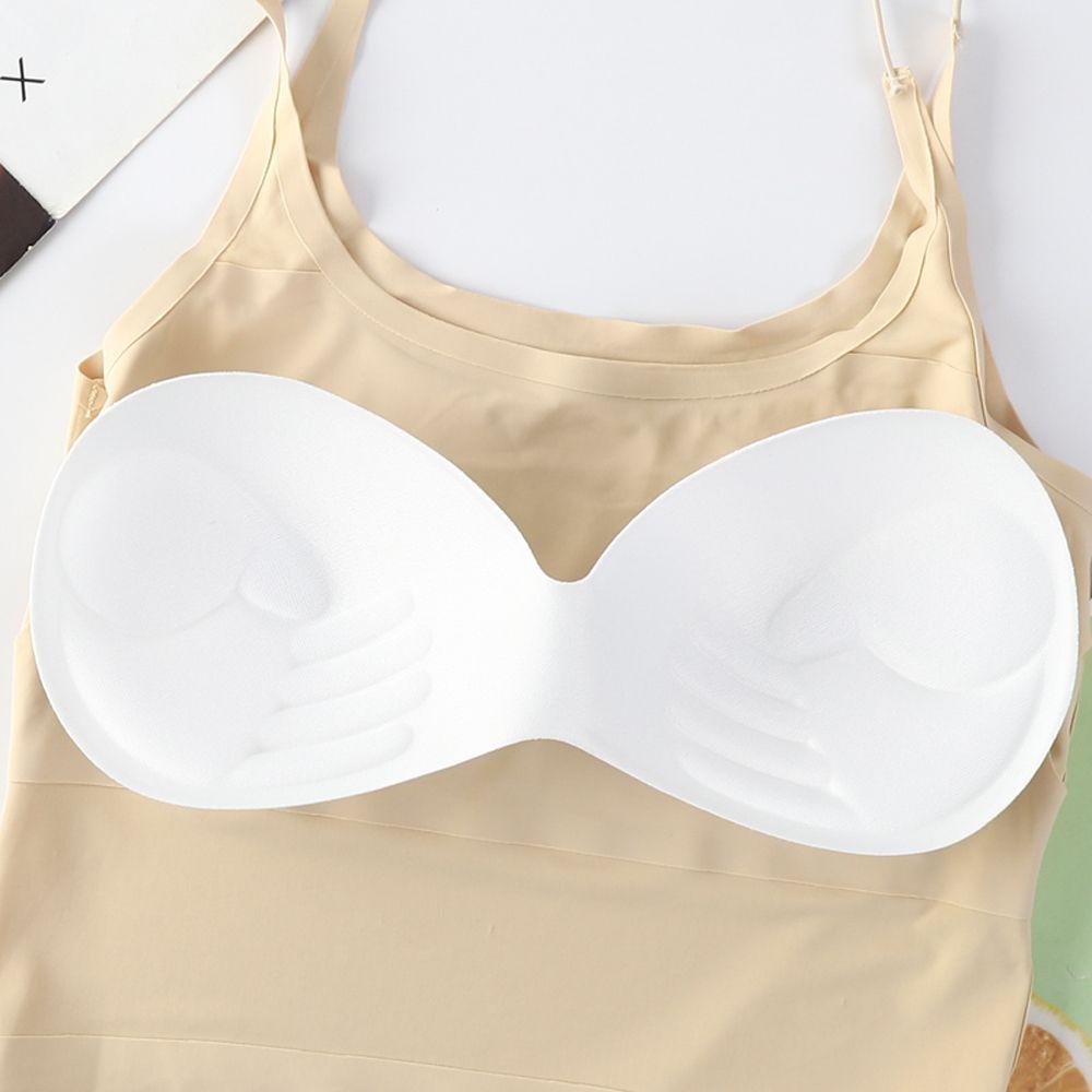 Áo Lót Thể Thao Hai Dây Mỏng Màu Trơn Có Đệm Ngực Thời Trang Cho Nữ