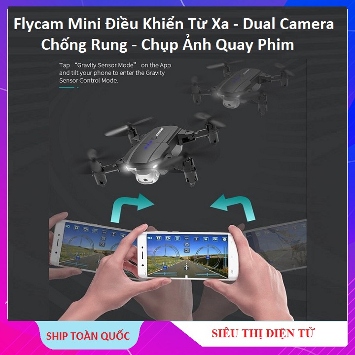 FLYCAM, Flycam Mini Cao Cấp Điều Khiển Từ Xa 4k Dòng F87 - Chống Rung Quang Học