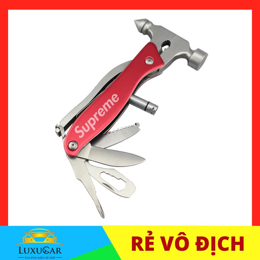 Búa phá kính,thoát hiểm,cứu hộ đa năng phong cách SUP-REME thời trang phù hợp cho mọi loại xe hơi, ô tô