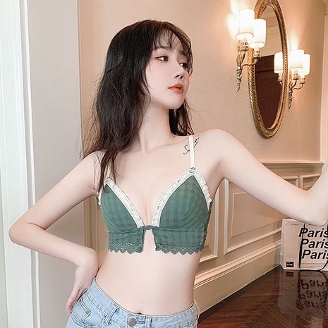 Áo Lót Nâng Ngực Cài Nút Trước Siêu Mỏng Không Gọng Thép Thời Trang Mùa Hè Cho Nữ