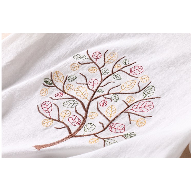 áo nữ kiểu thêu họa tiết độc đáo,áo nữ cổ tròn chất đũi mát mịn,hàng Việt Nam 100% - Mã T20 | BigBuy360 - bigbuy360.vn