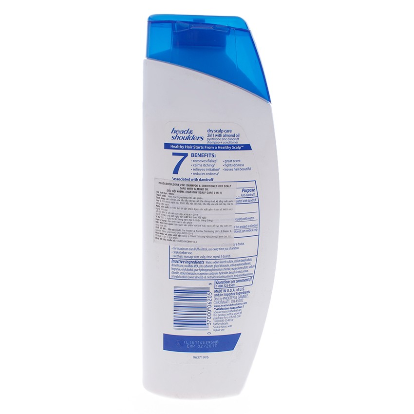 Dầu Gội Head&Shoulders Dry Scalp Care 400ML