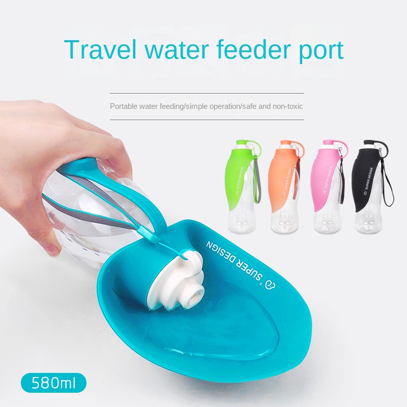 Bình Đựng Nước Uống Ngoài Trời Cho Thú Cưng Hình Chiếc Lá