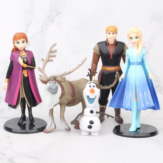 Có sẵn ❄️❄️ Set 5 Mô Hình Hoạt Hình Frozen II ❄️❄️ Size 9-14cm ❄️❄️ Elsa Anna Steve Kristoff Olaf