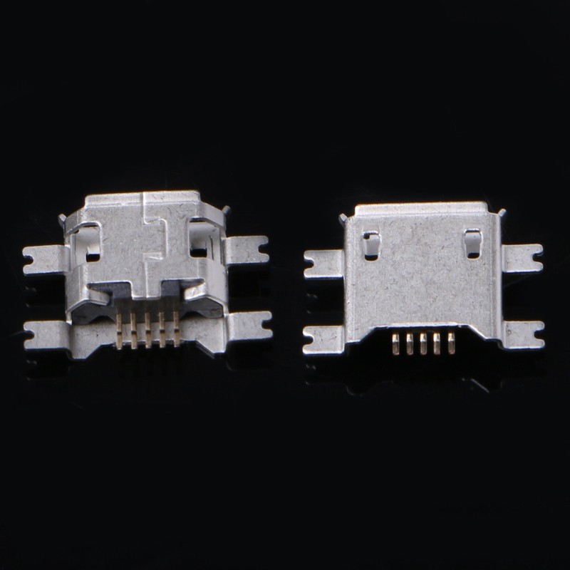 Set 10 Ổ Cắm Micro Usb Loại B 5 Pin Cho Điện Thoại / Máy Tính Bảng