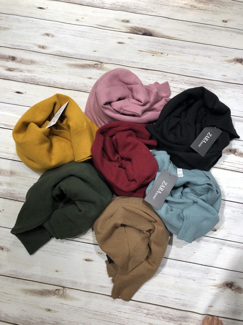 Áo len cổ tim lông cừu cao cấp hàng vnxk sz s m