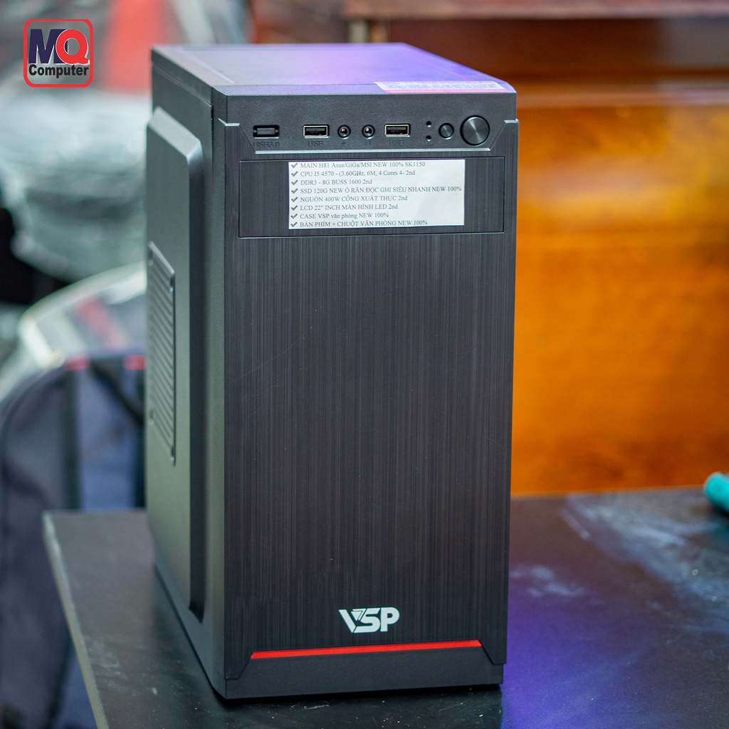 Bộ Máy Tính PC Văn Phòng, Học Online, Làm Việc Online H81 + I5 4th + Ram 8GB + SSD 120GB BẢO HÀNH 12 THÁNG