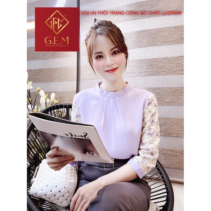 [BÁN BUÔN&amp;LẺ] Áo kiểu đẹp G200 đi học hay công sở đều hợp thời trang - dễ phối chân váy hay các loại quần khác - GEM.VN