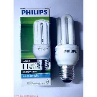 bóng đèn compact 3u-11w E27 Philips