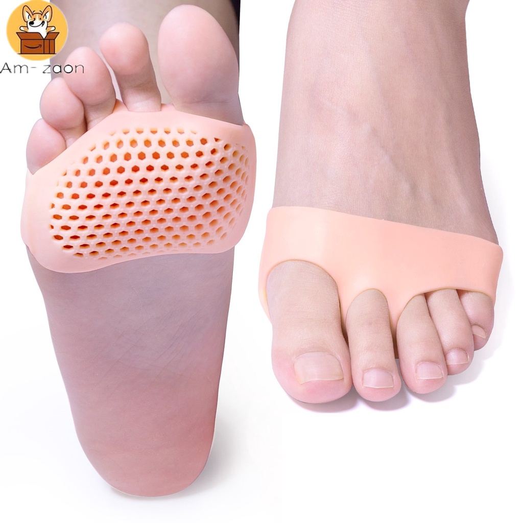 Set 2 Miếng Lót Giày Bằng Silicone Thoáng Khí Giảm Đau
