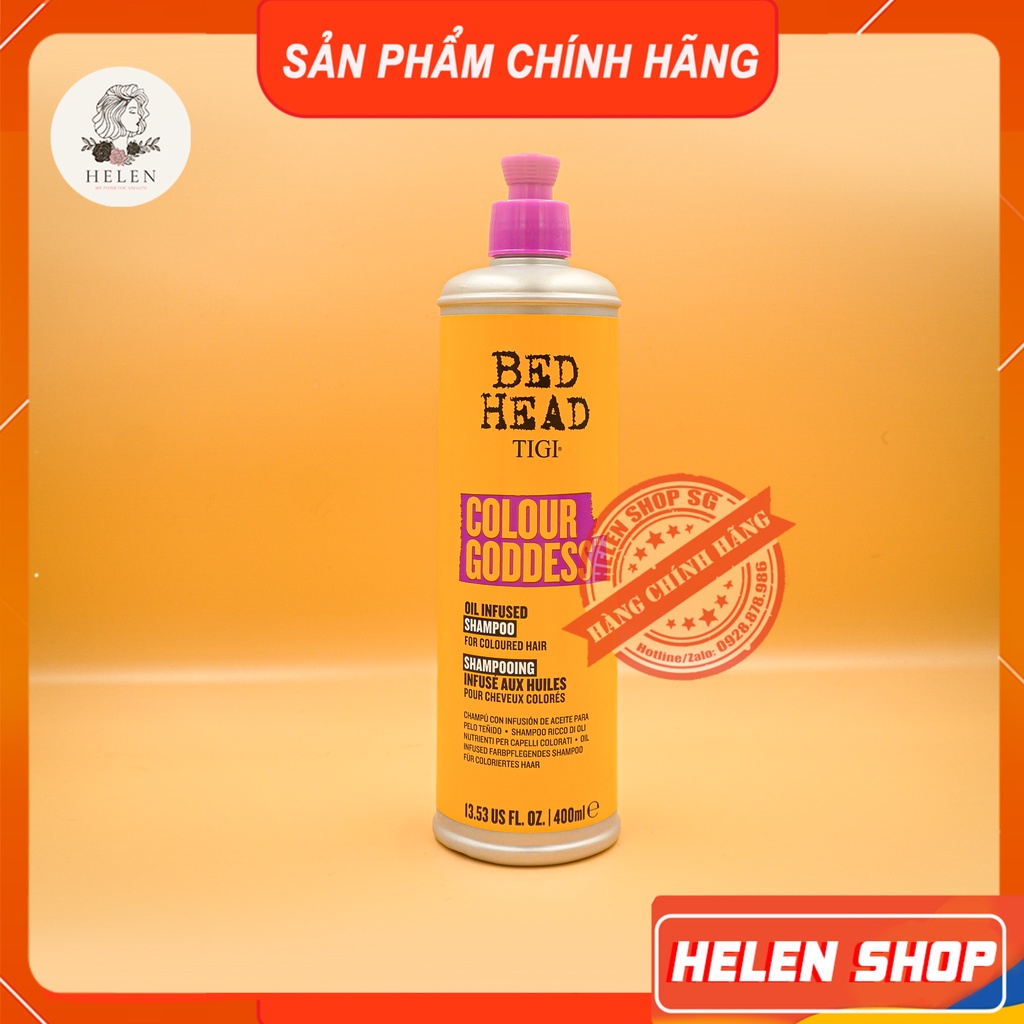 Cặp Dầu Gội Xả TIGI BED HEAD Cam 400ML 970ML - Nâng Màu Tỏa Sáng - Hàng Chính Hãng