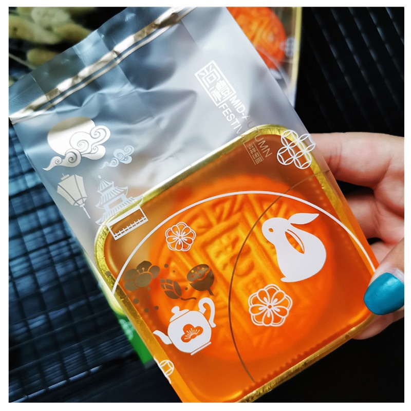 (10c)Túi đựng bánh trung thu con thỏ 100-125g (MS2)(không kèm khay)