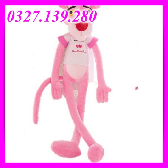 Báo hồng gấu bông báo hồng thú nhồi bông chất liệu cao cấp nhiều size 60 100cm