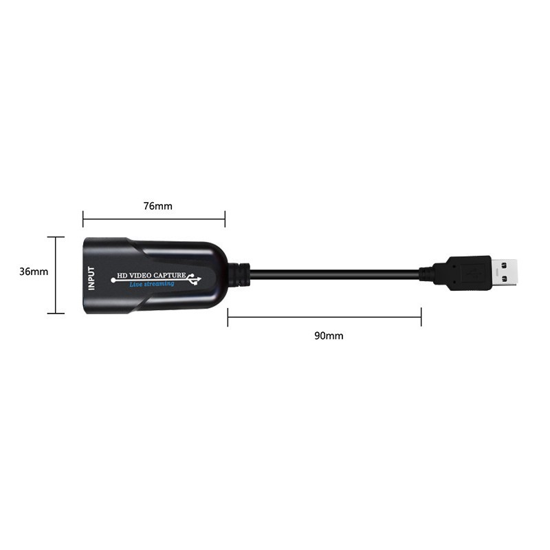 USB 2.0 HDMI Game Capture Card 1080P Wideo for Live Broadcasts Video