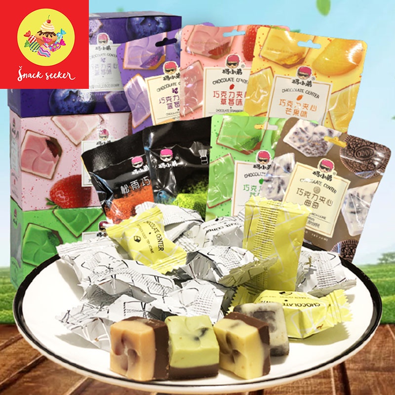 [ MỚI NHẤT ] Kẹo Socola nhân Trái Cây Chocolate Center - Đồ ăn vặt Trung Quốc - Kẹo socola nhân hoa quả mix siêu ngon