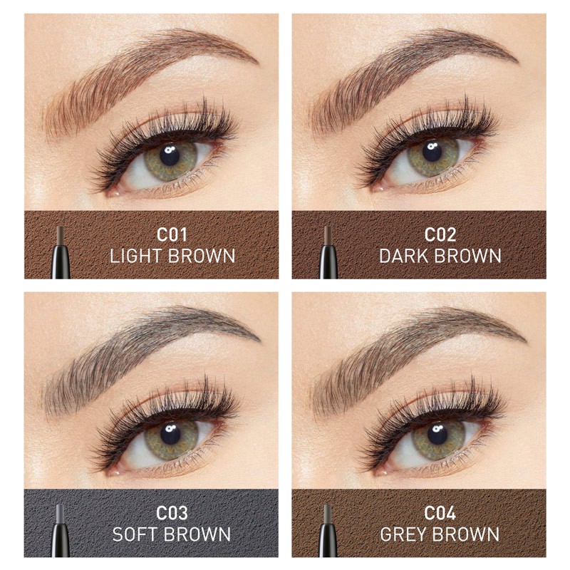 STAGENIUS Eyebrow Pencil Round & triangle Head Longlasting Waterproof Make Up Tools FOCALLURE | BigBuy360 - bigbuy360.vn