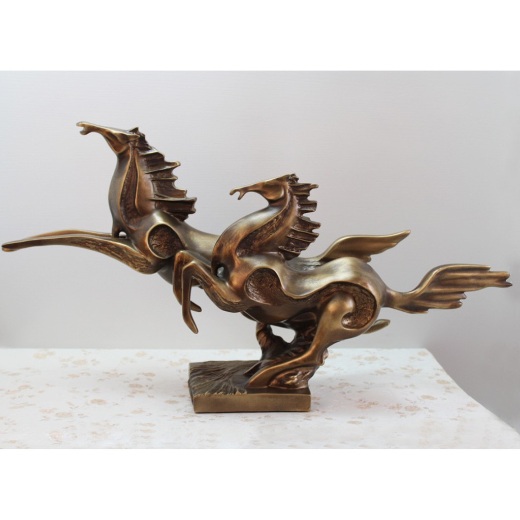 tượng ngựa cao cấp. decor phong mã. decor trang trí phòng khách. decor trang trí. tượng ngựa trang trí phòng khách