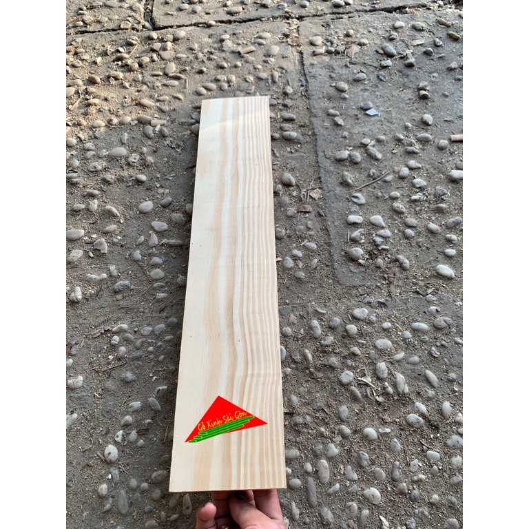 Thanh gỗ thông dày 1cm, dài 50cm, rộng 10cm đã bào láng đẹp 4 mặt phù hợp làm kệ, ốp tường, trang trí, decord